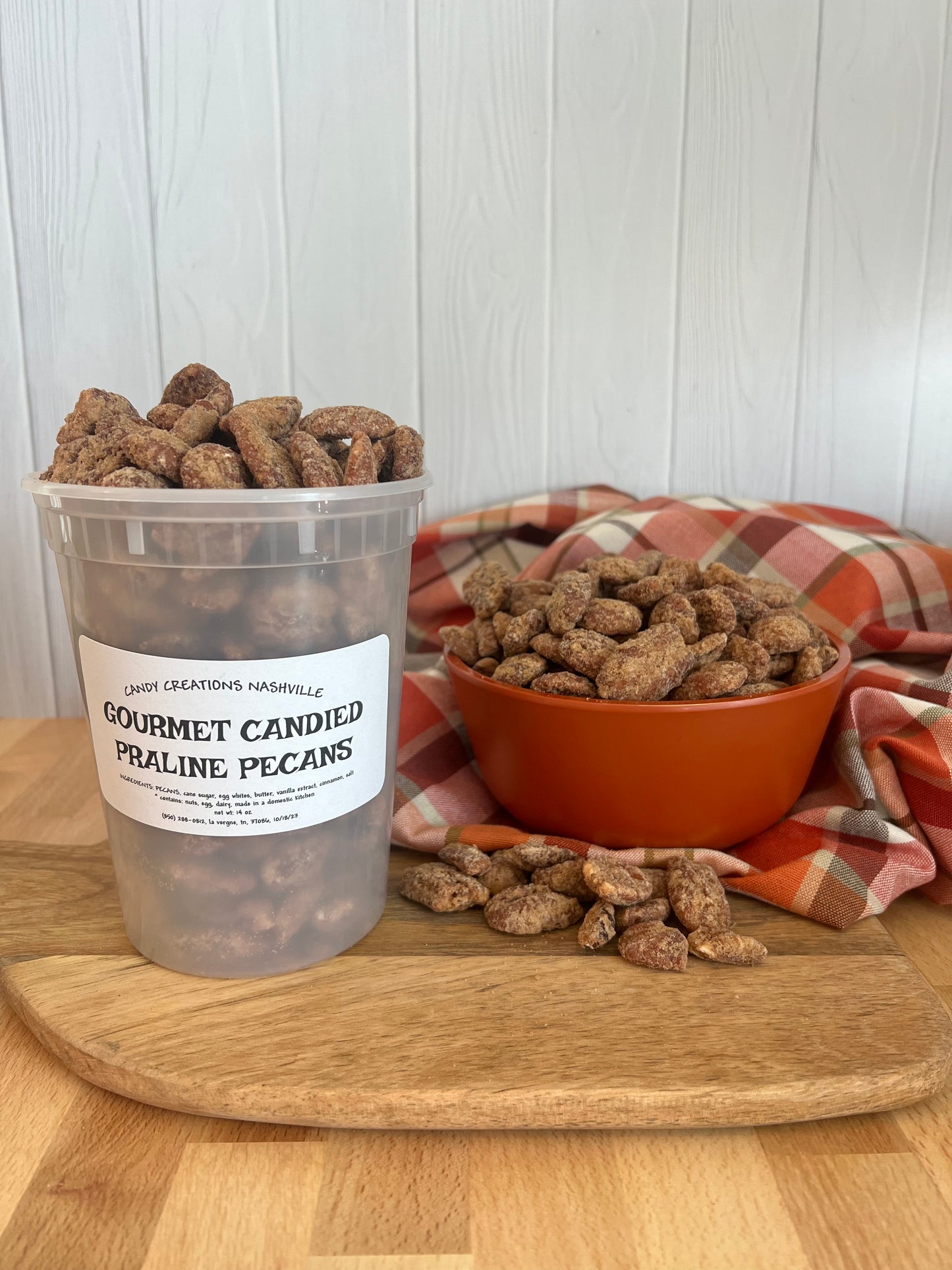 14 OZ GOURMET CANDIED PRALINE PECANS